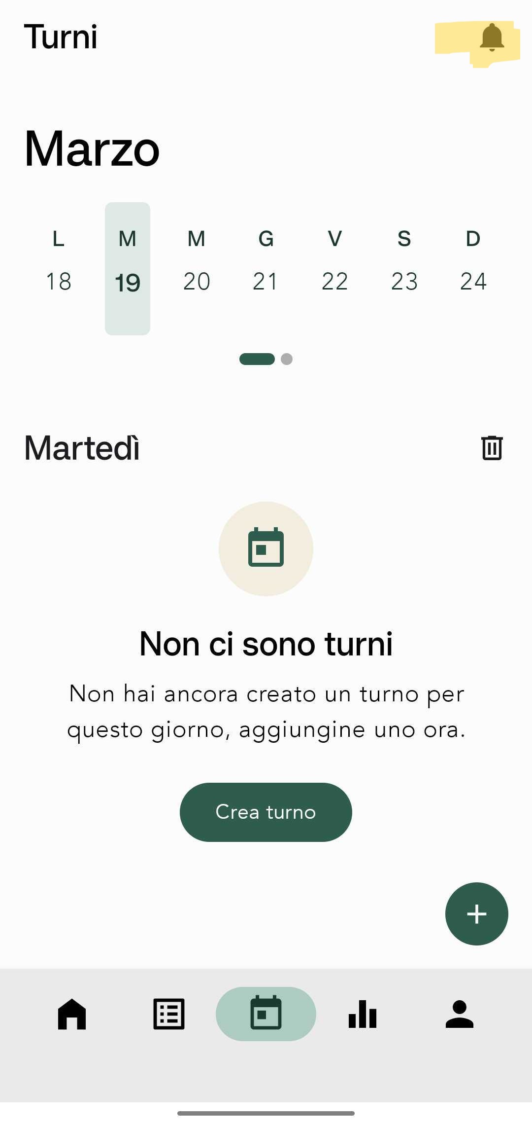 Icona campanella per le notifiche.